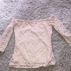 Off the shoulder shirt